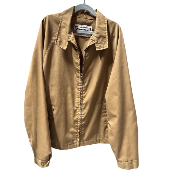 Vintage Campus Zipper Utility/Casual Jacket Mens Size M‎ Tan Winter Mid Weight - Picture 2 of 9
